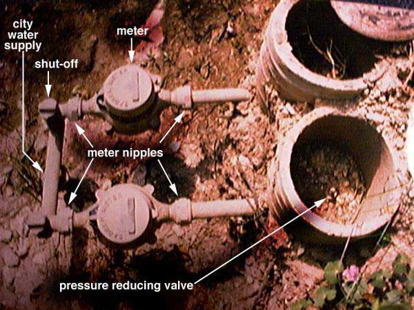 photo of two water meters
